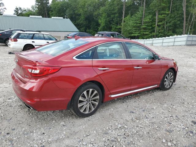 Sedans HYUNDAI SONATA 2017 Czerwony
