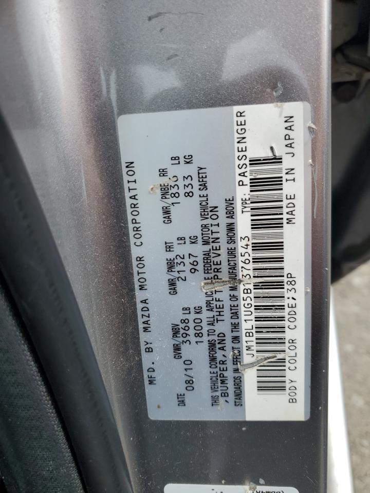 2011 Mazda 3 I VIN: JM1BL1UG5B1376543 Lot: 65265525