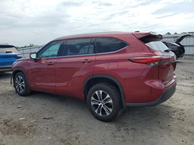  TOYOTA HIGHLANDER 2022 Czerwony