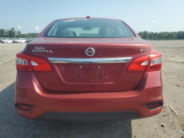  NISSAN SENTRA 2017 Czerwony