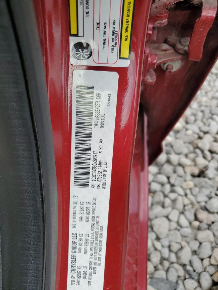 2012 Chrysler 200 Limited VIN: 1C3CCBCB0CN303417 Lot: 63441525
