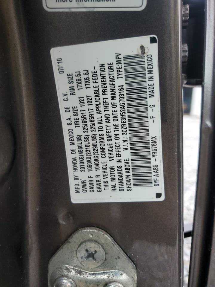 2010 Honda Cr-V Ex VIN: 3CZRE3H52AG703164 Lot: 64830825