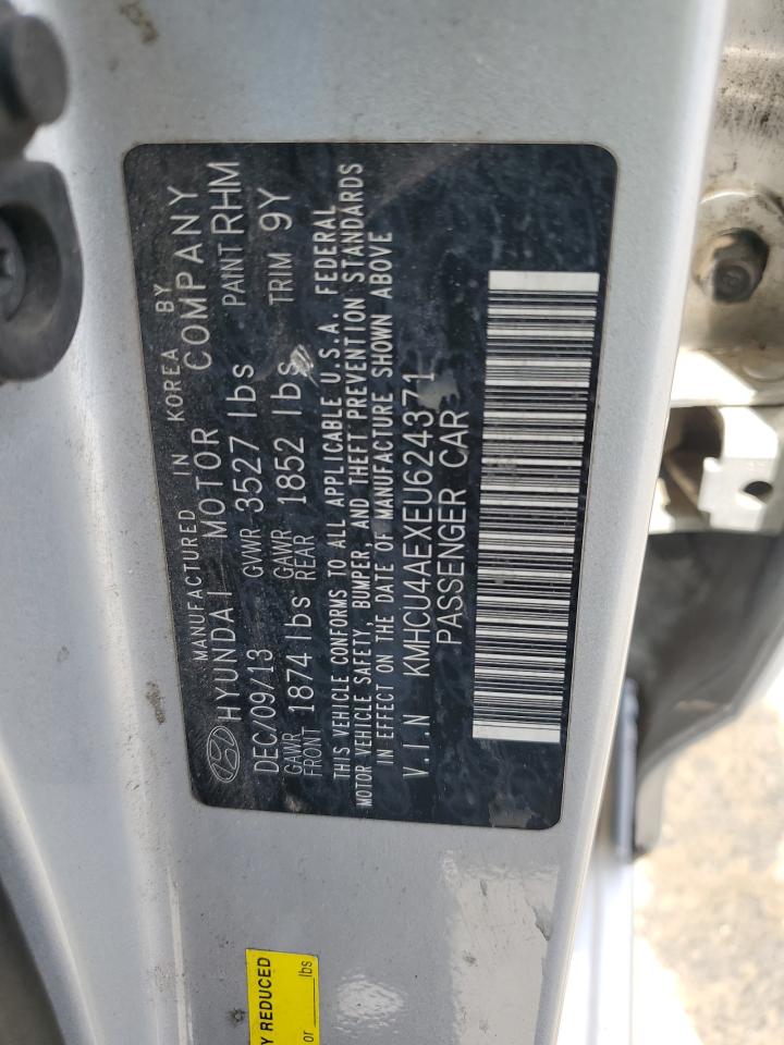 2014 Hyundai Accent Gls VIN: KMHCU4AEXEU624371 Lot: 66858945