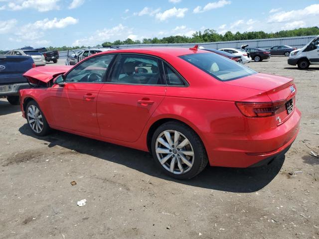 Sedans AUDI A4 2017 Czerwony