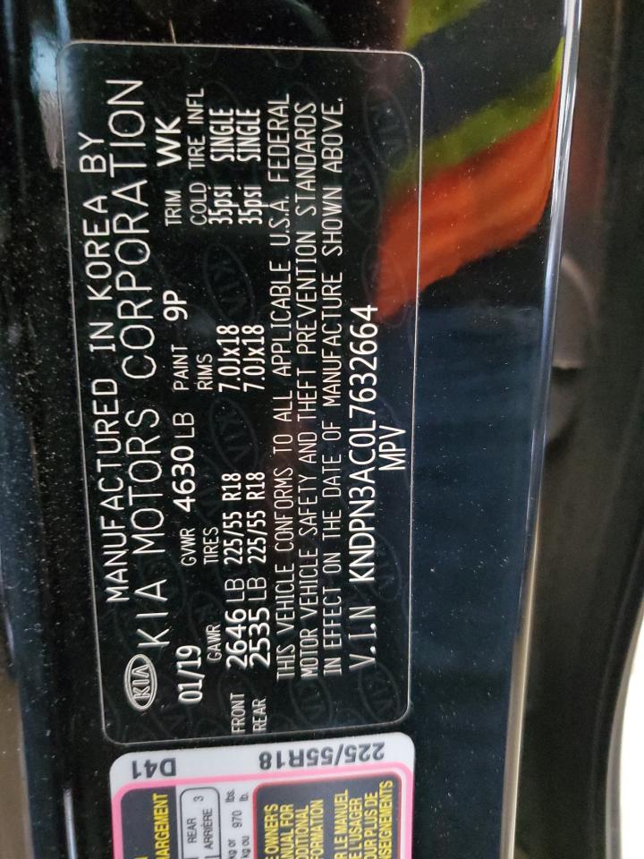 2020 Kia Sportage Ex VIN: KNDPN3AC0L7632664 Lot: 63226965