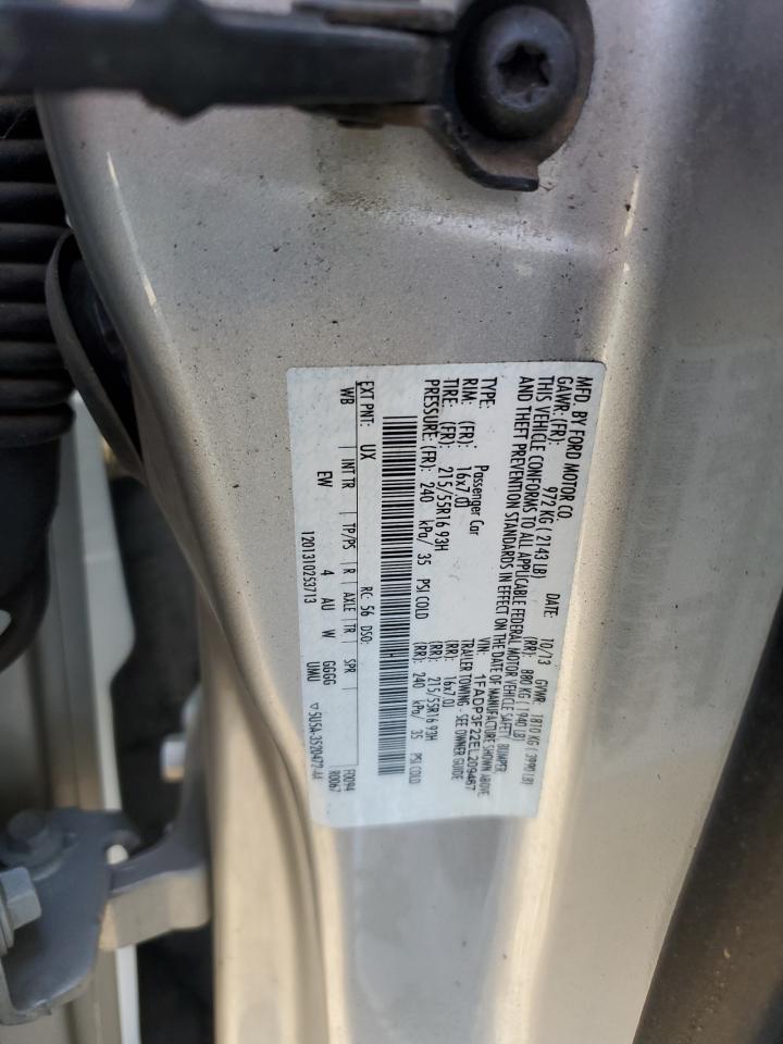 2014 Ford Focus Se VIN: 1FADP3F22EL209467 Lot: 64815495
