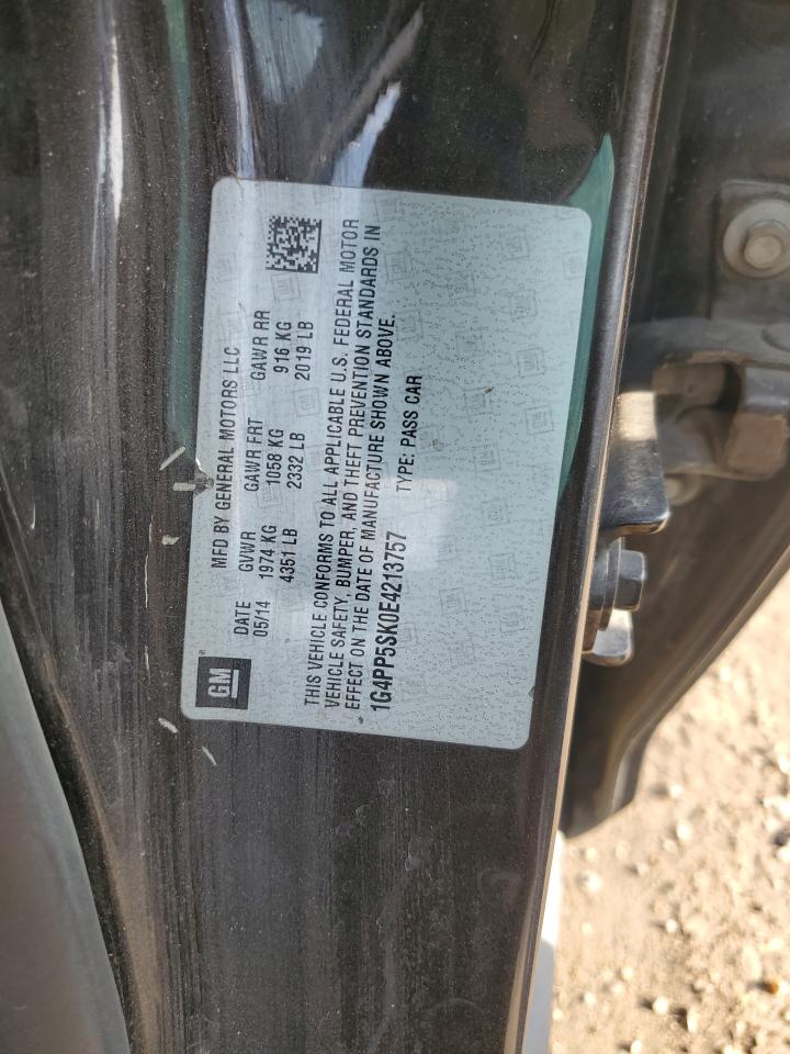 2014 Buick Verano VIN: 1G4PP5SK0E4213757 Lot: 64585835