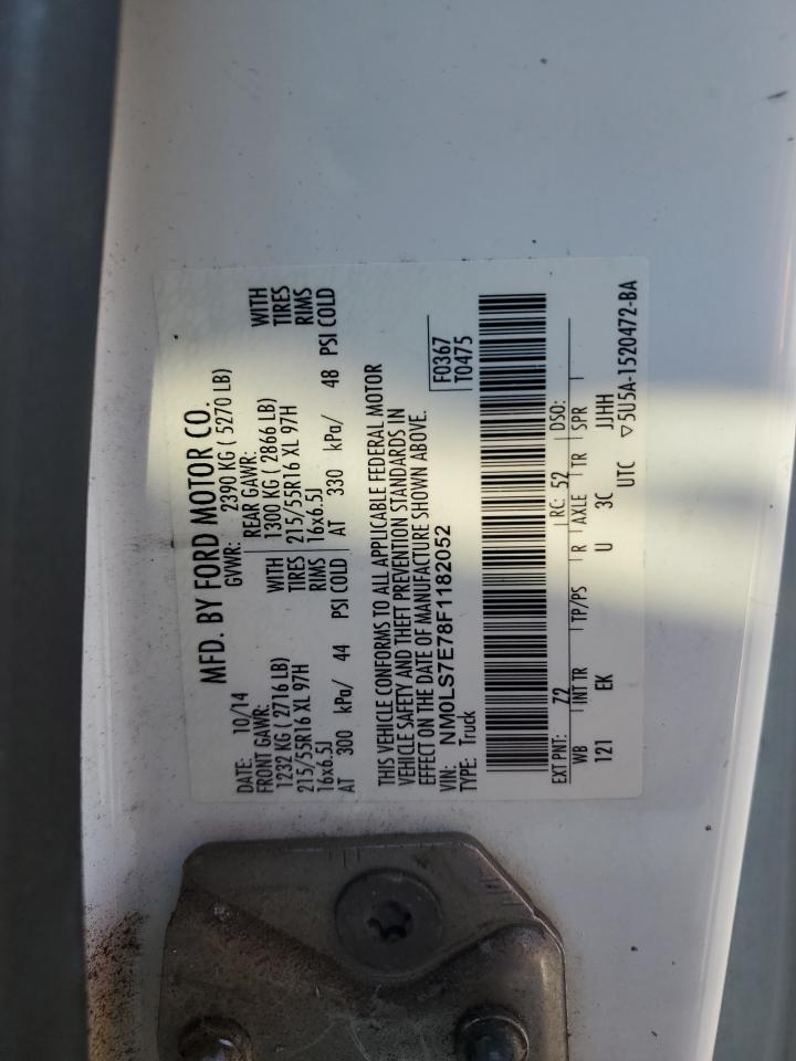 2015 Ford Transit Connect Xl VIN: NM0LS7E78F1182052 Lot: 65338235