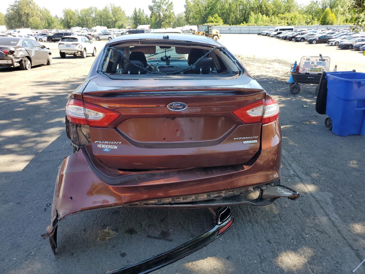 2015 Ford Fusion Titanium VIN: 3FA6P0K90FR112264 Lot: 64454055