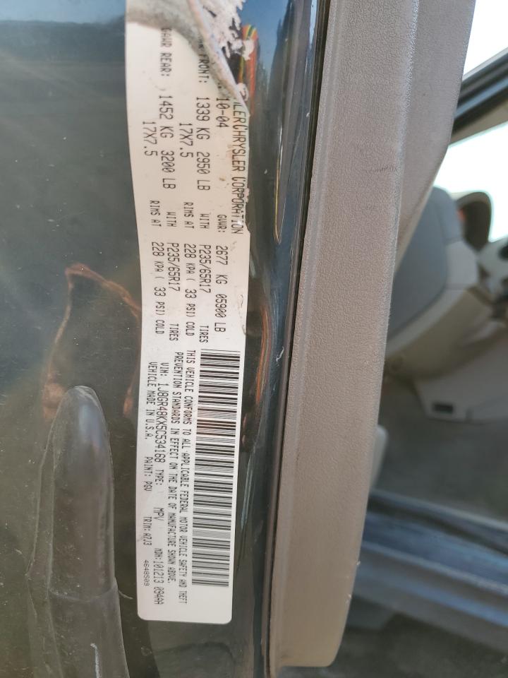 2005 Jeep Grand Cherokee Laredo VIN: 1J8GR48KX5C534168 Lot: 66866385