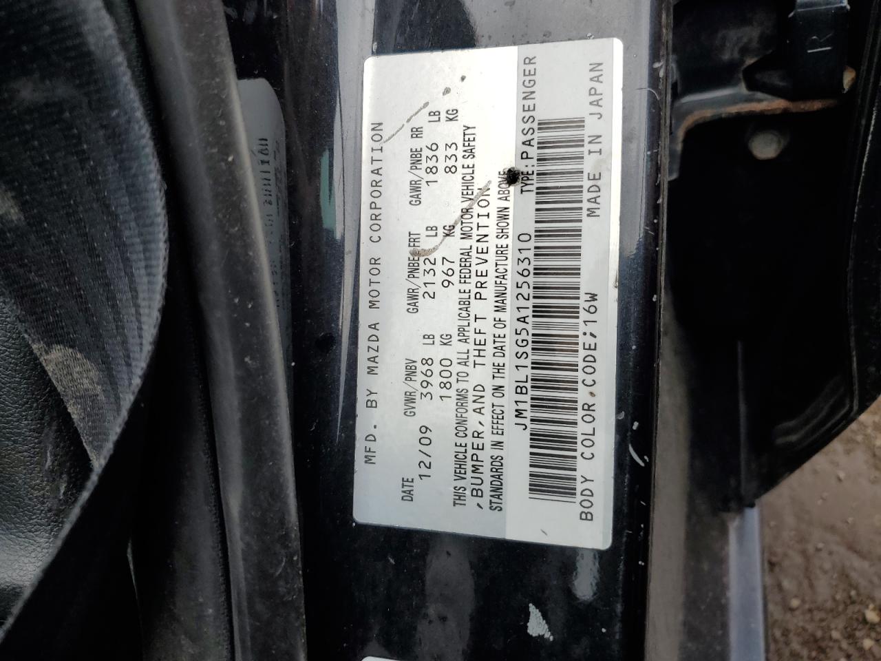 2010 Mazda 3 I VIN: JM1BL1SG5A1256310 Lot: 64311785