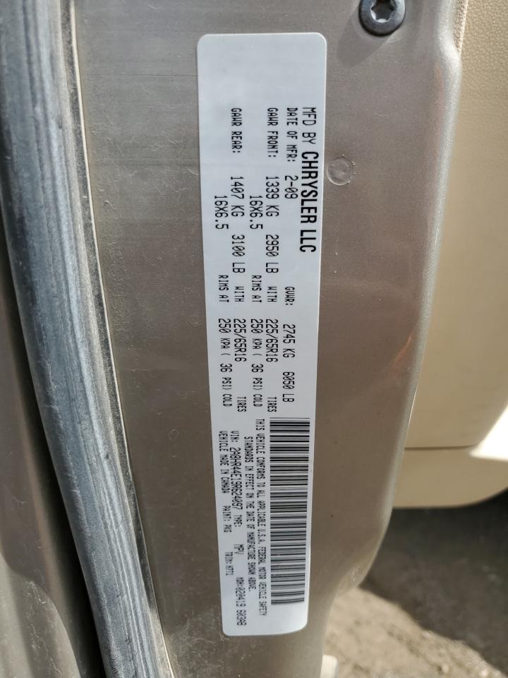 2009 Chrysler Town & Country Lx VIN: 2A8HR44E19R624097 Lot: 64850555