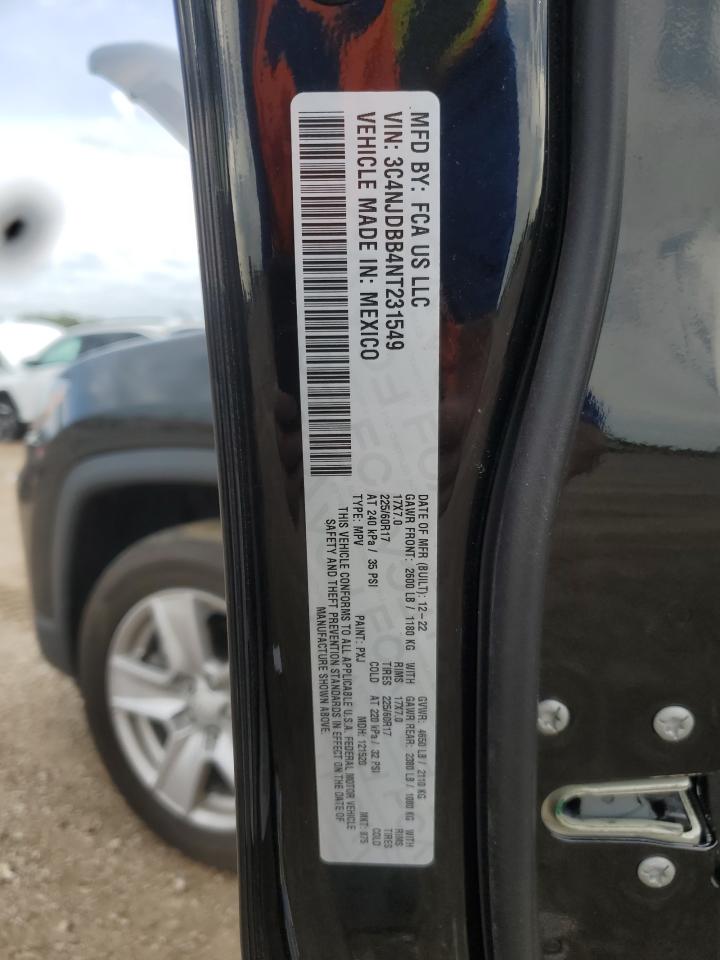 2022 Jeep Compass Latitude VIN: 3C4NJDBB4NT231549 Lot: 66462625