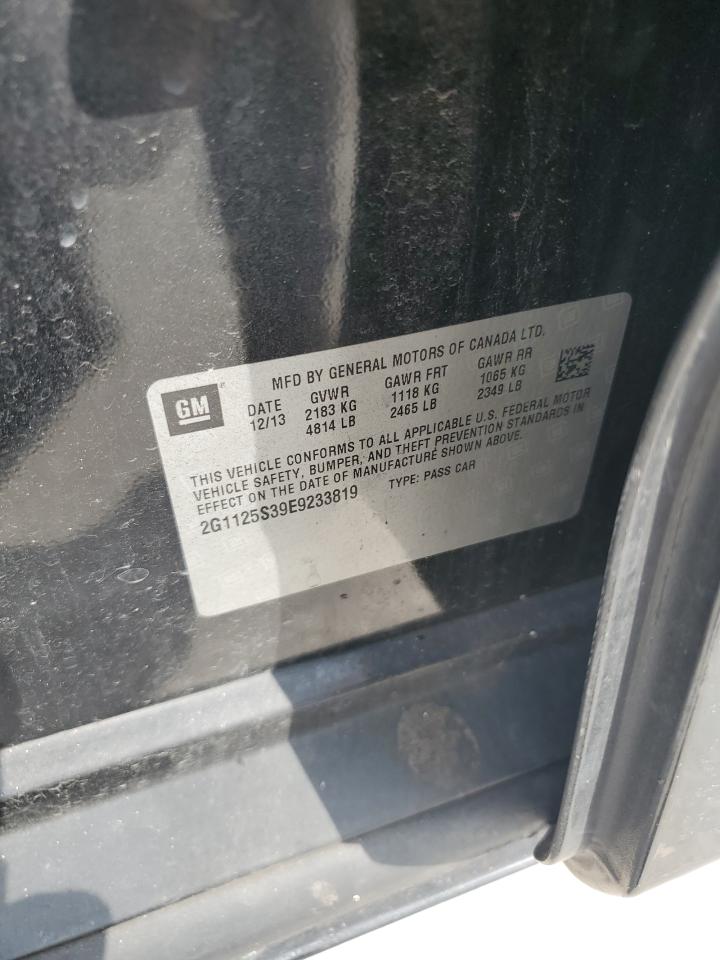 2014 Chevrolet Impala Lt VIN: 2G1125S39E9233819 Lot: 70476385