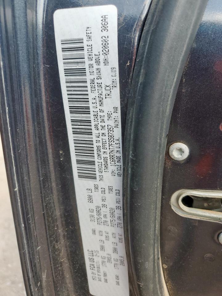 2015 Ram 1500 Laramie VIN: 1C6RR7NT7FS587357 Lot: 62910285