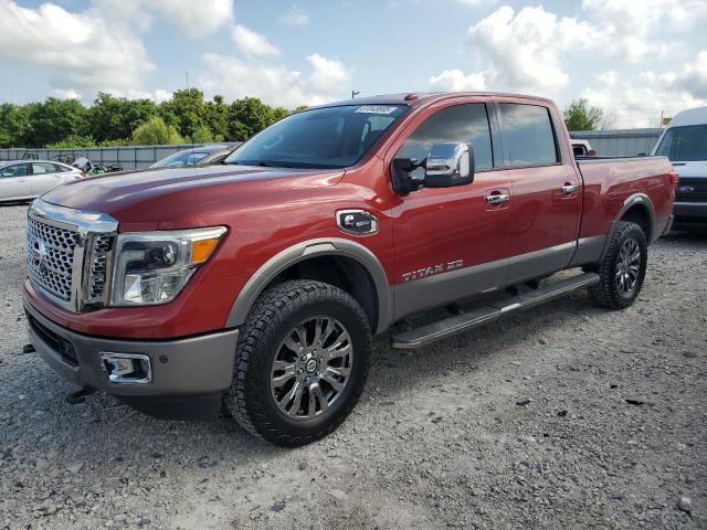 Pickups NISSAN TITAN 2016 Czerwony