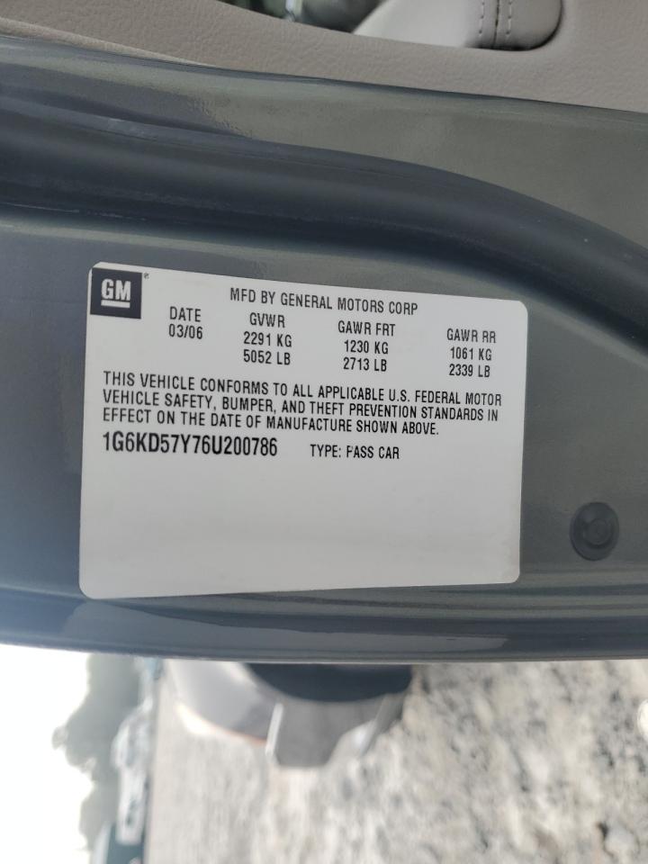 1g6kd57y76u200786 1G6KD57Y76U200786 2006 Cadillac Dts