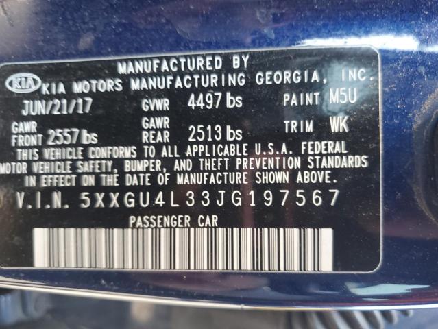 2018 KIA OPTIMA EX  