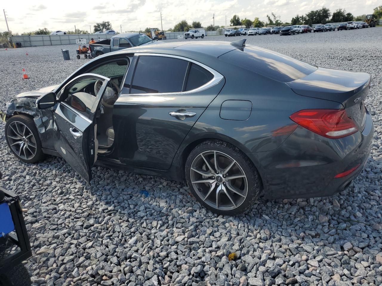 2019 Genesis G70 Prestige turquoise null gas KMTG34LE0KU012912 photo #3