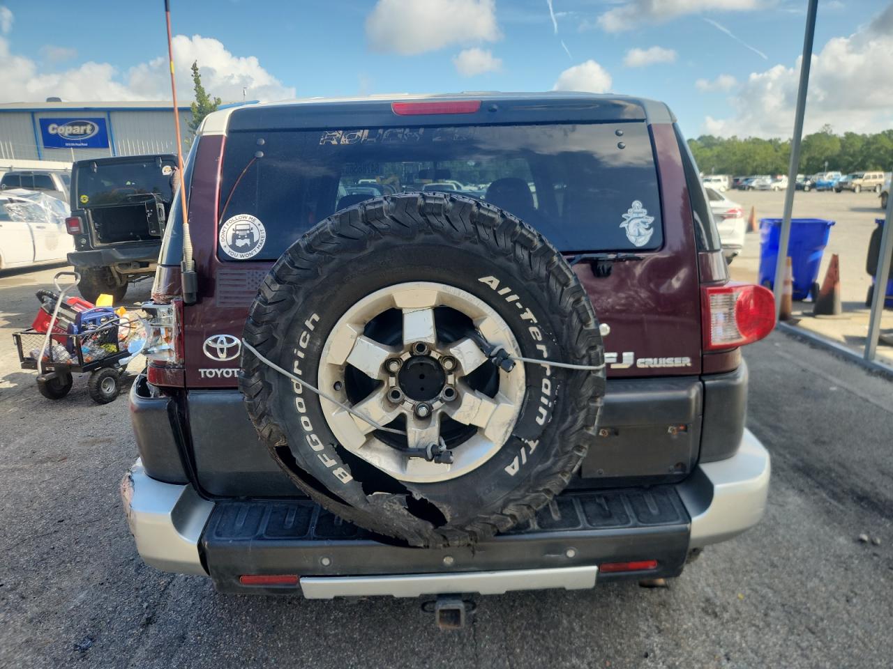 2007 Toyota Fj Cruiser VIN: JTEZU11F370015327 Lot: 64786565