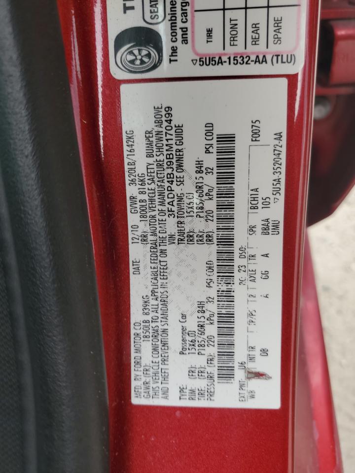 3FADP4BJ9BM170499 2011 Ford Fiesta Se