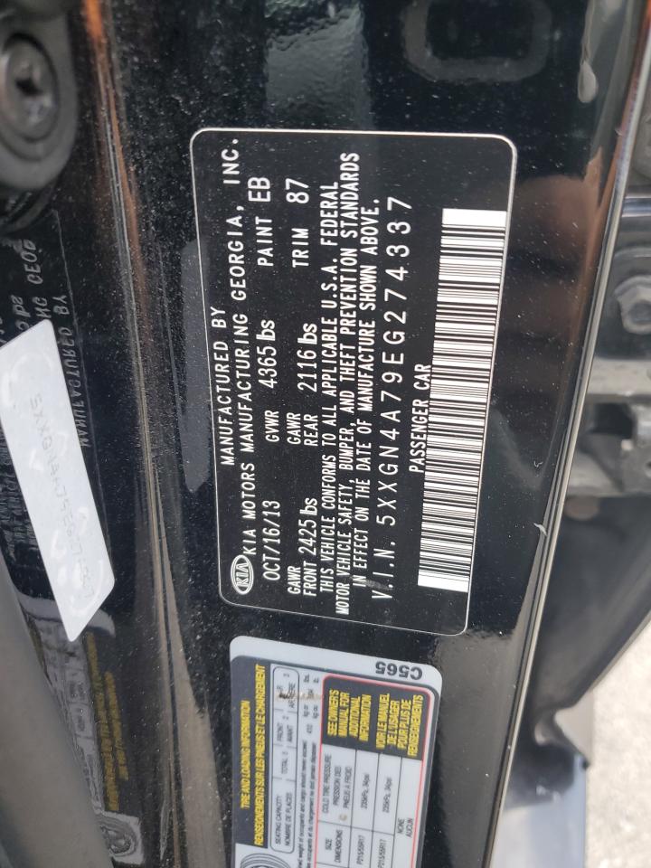 2014 Kia Optima Ex VIN: 5XXGN4A79EG274337 Lot: 64168015