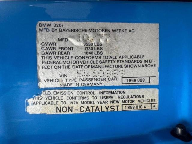 1978 BMW 320 I  