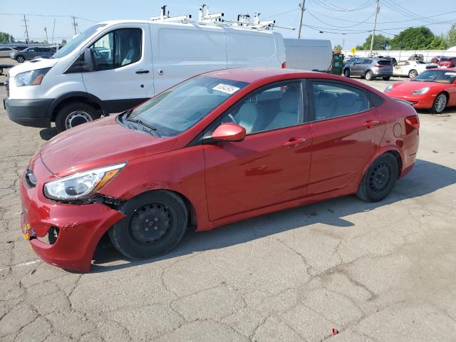 Sedans HYUNDAI ACCENT 2017 Red