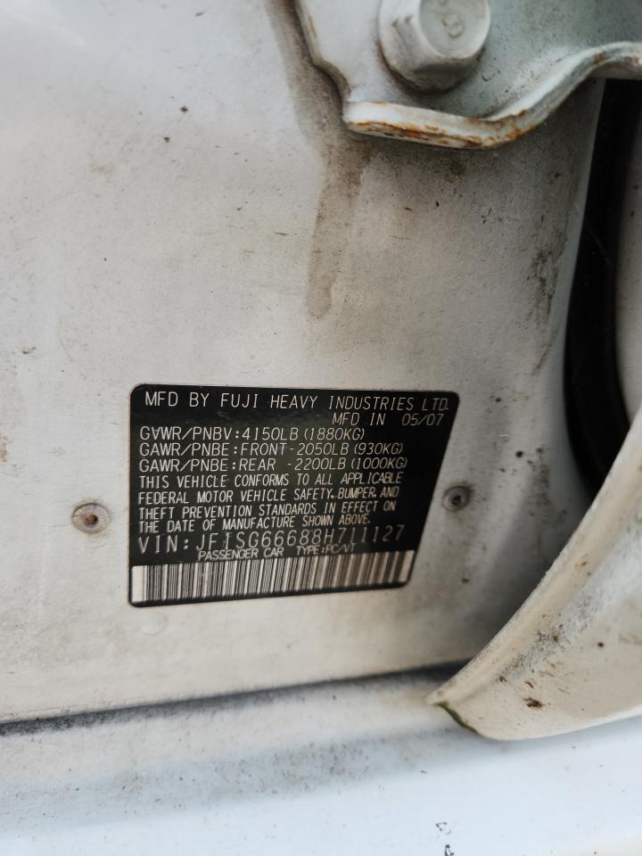 2008 Subaru Forester Sports 2.5X VIN: JF1SG66688H711127 Lot: 65035175