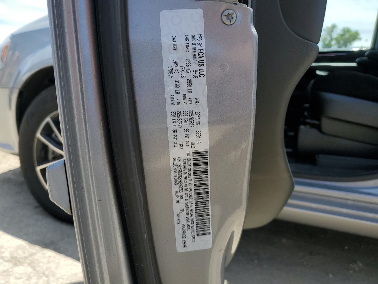 2017 Dodge Grand Caravan Se VIN: 2C4RDGBG5HR563559 Lot: 63096945