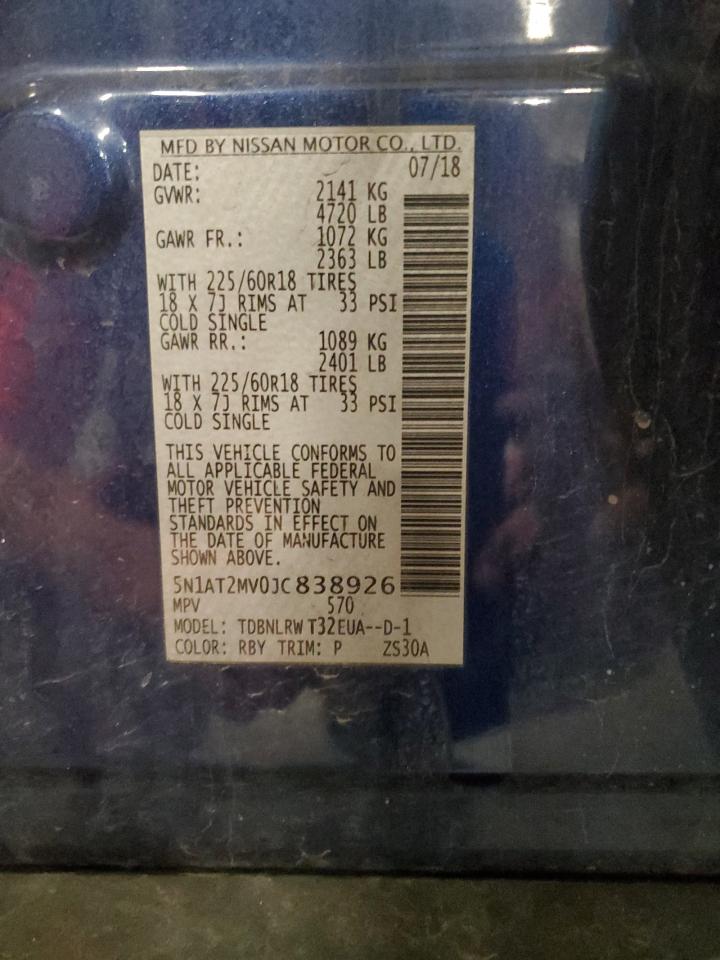 5n1at2mv0jc838926 5N1AT2MV0JC838926 2018 Nissan Rogue S