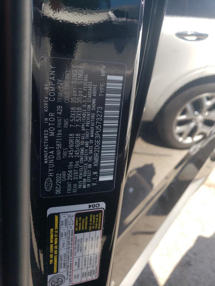 2023 Hyundai Palisade Sel VIN: KM8R2DGE3PU573273 Lot: 63050405
