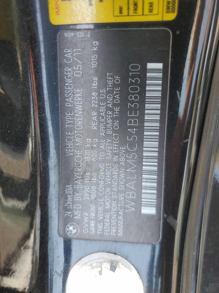 wbalm5c54be380310 WBALM5C54BE380310 2011 BMW Z4 Sdrive30I