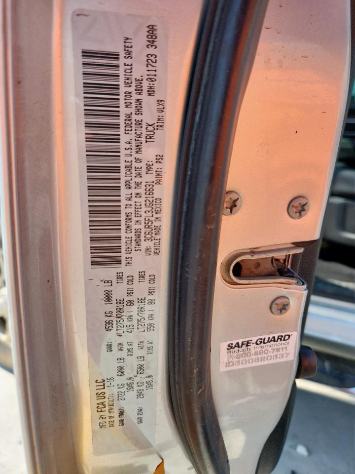 2018 Ram 2500 Laramie VIN: 3C6UR5FL3JG216631 Lot: 63998675