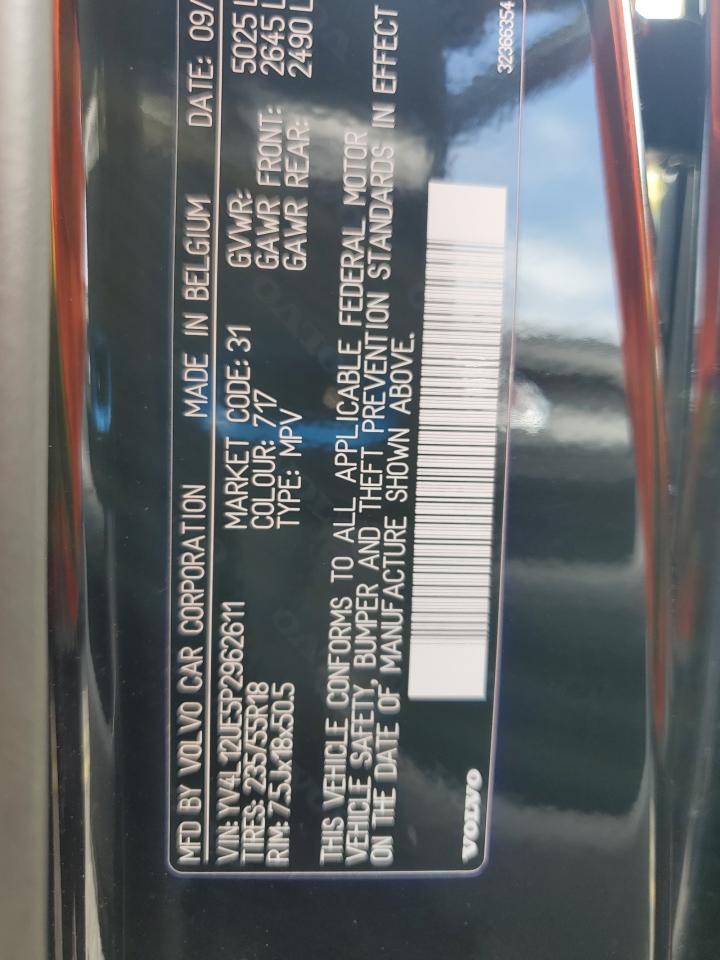 2023 Volvo Xc40 Plus VIN: YV4L12UE5P2962611 Lot: 65142765