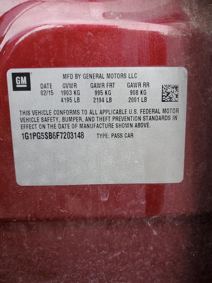2015 Chevrolet Cruze Ltz VIN: 1G1PG5SB6F7203148 Lot: 65275745