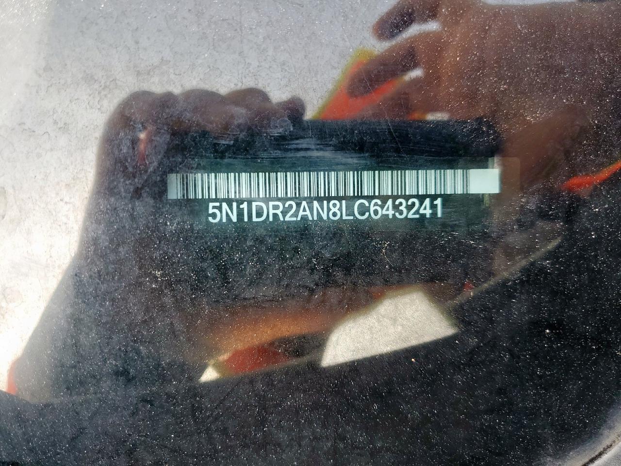 2020 Nissan Pathfinder S VIN: 5N1DR2AN8LC643241 Lot: 64611745