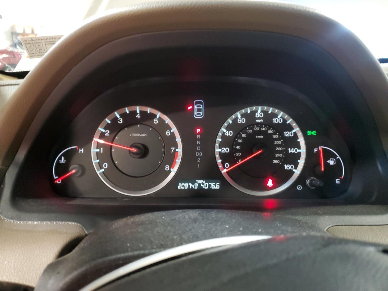 2009 Honda Accord Exl VIN: 1HGCP268X9A107096 Lot: 62743635