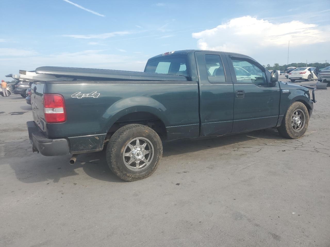 2005 Ford F150 green pickup gas 1FTPX14535FA94515 photo #4