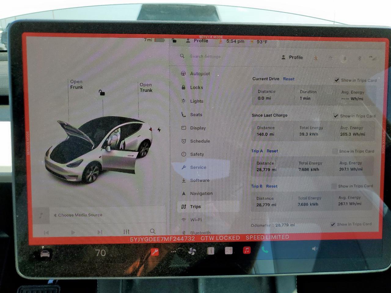 2021 Tesla Model Y VIN: 5YJYGDEE7MF244732 Lot: 65264895