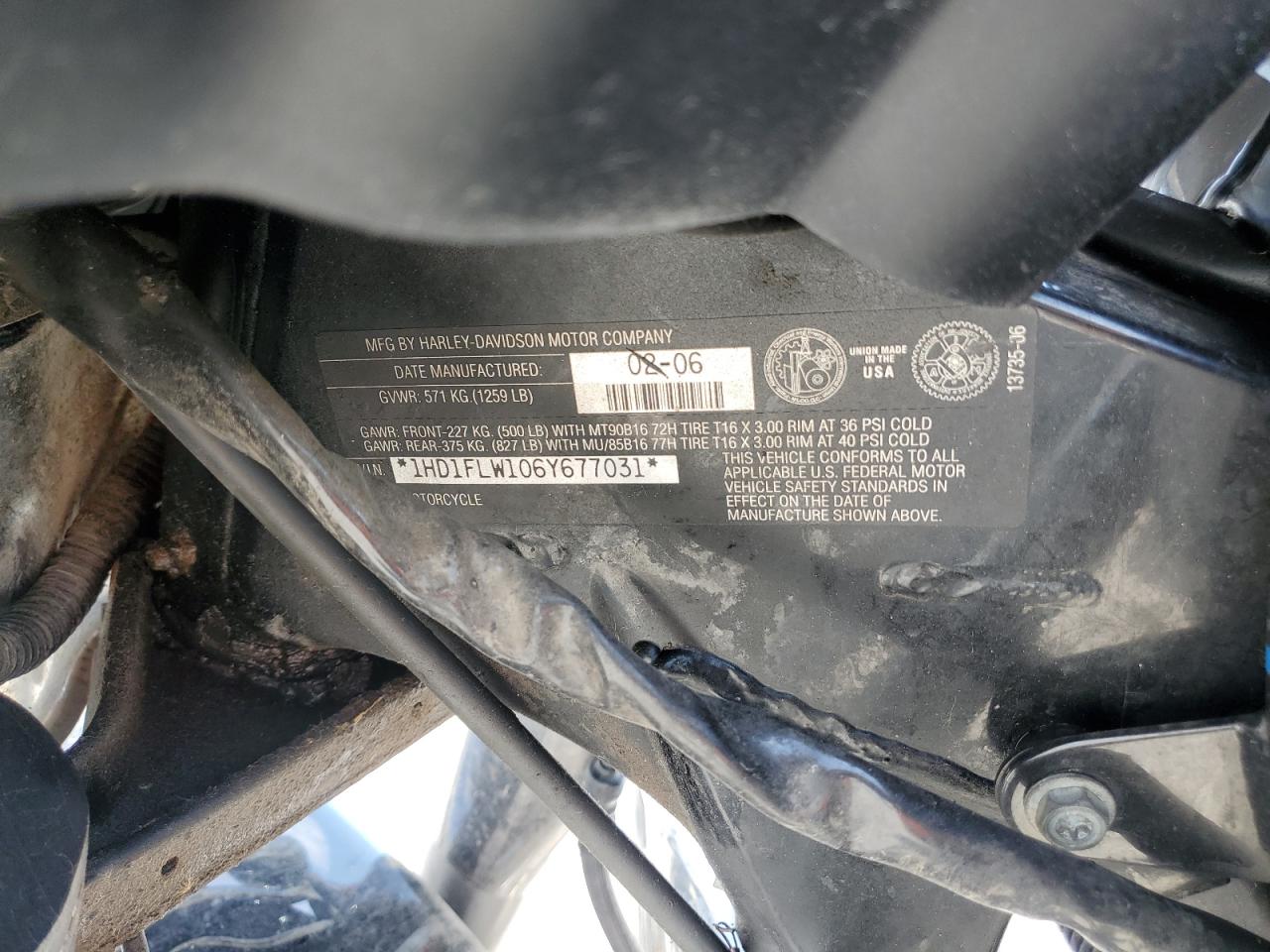 2006 Harley-Davidson Flhtcui Shrine VIN: 1HD1FLW106Y677031 Lot: 65433785