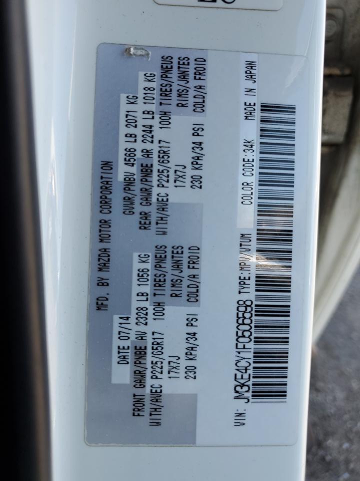 2015 Mazda Cx-5 Touring VIN: JM3KE4CY1F0506598 Lot: 64041235