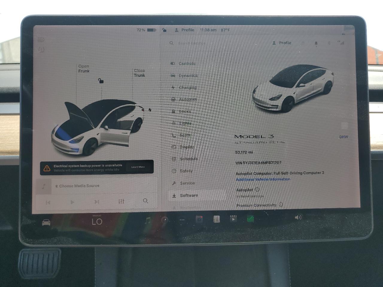 2021 Tesla Model 3 VIN: 5YJ3E1EA4MF871707 Lot: 65264185