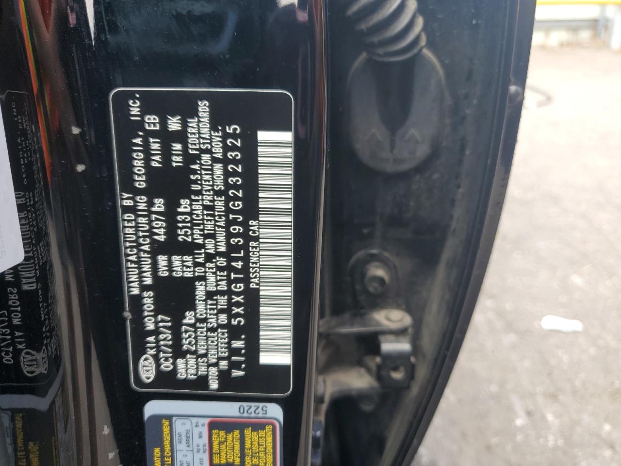 5xxgt4l39jg232325 5XXGT4L39JG232325 2018 Kia Optima Lx