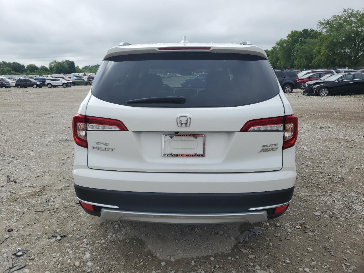 2021 Honda Pilot Elite VIN: 5FNYF6H04MB039142 Lot: 65250375