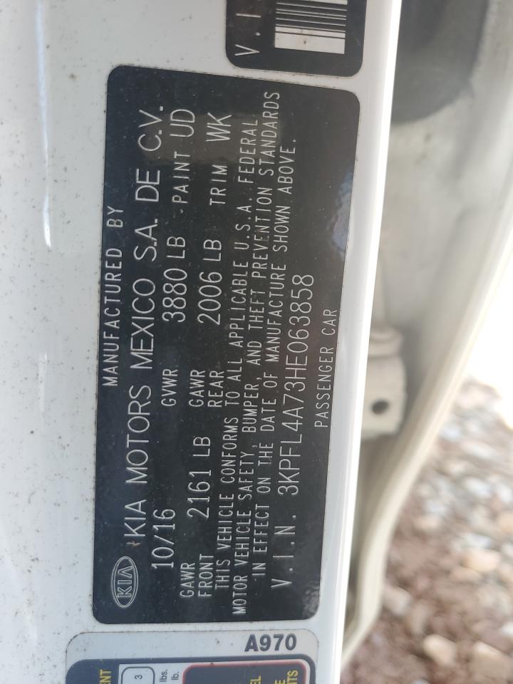 2017 Kia Forte Lx VIN: 3KPFL4A73HE063858 Lot: 65155635