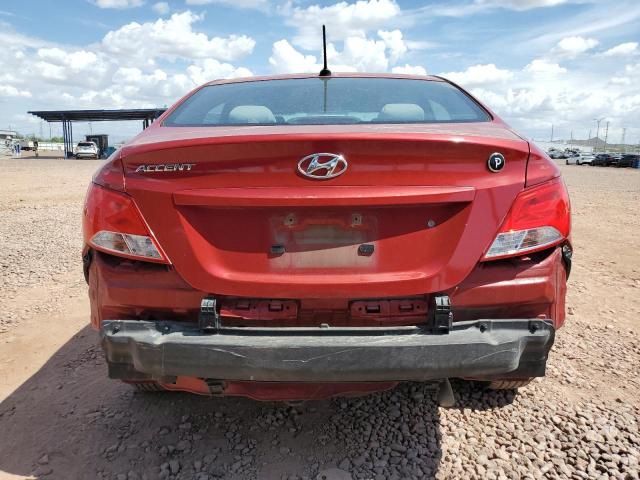 Sedans HYUNDAI ACCENT 2017 Red
