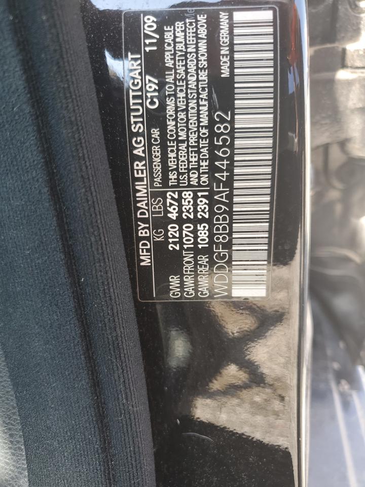 2010 Mercedes-Benz C 300 4Matic VIN: WDDGF8BB9AF446582 Lot: 63968305