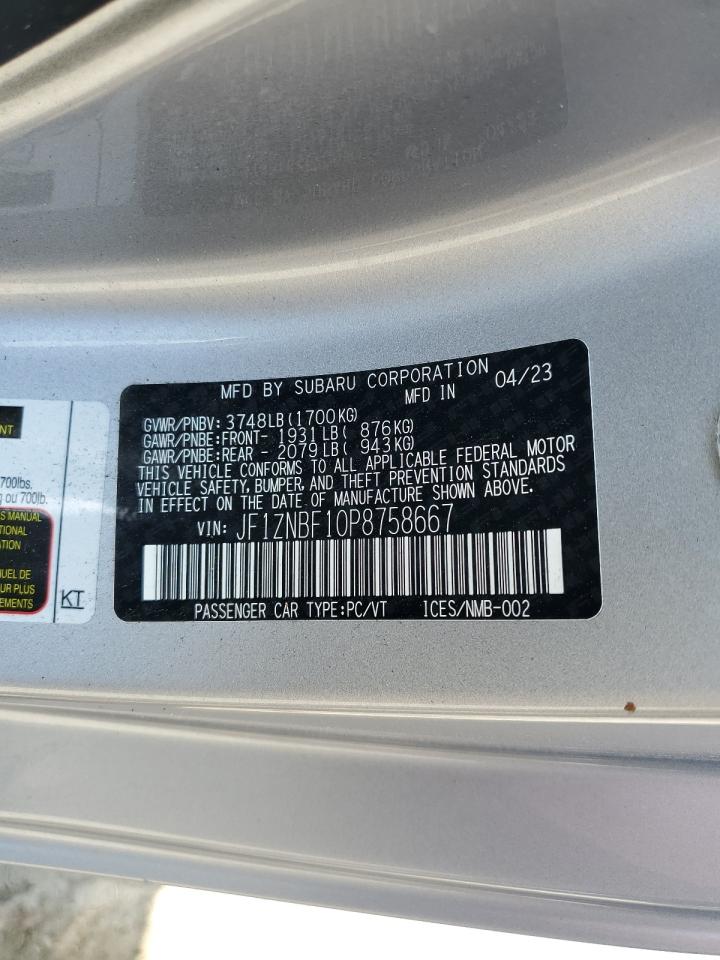 2023 Toyota Gr 86 Premium VIN: JF1ZNBF10P8758667 Lot: 62457655