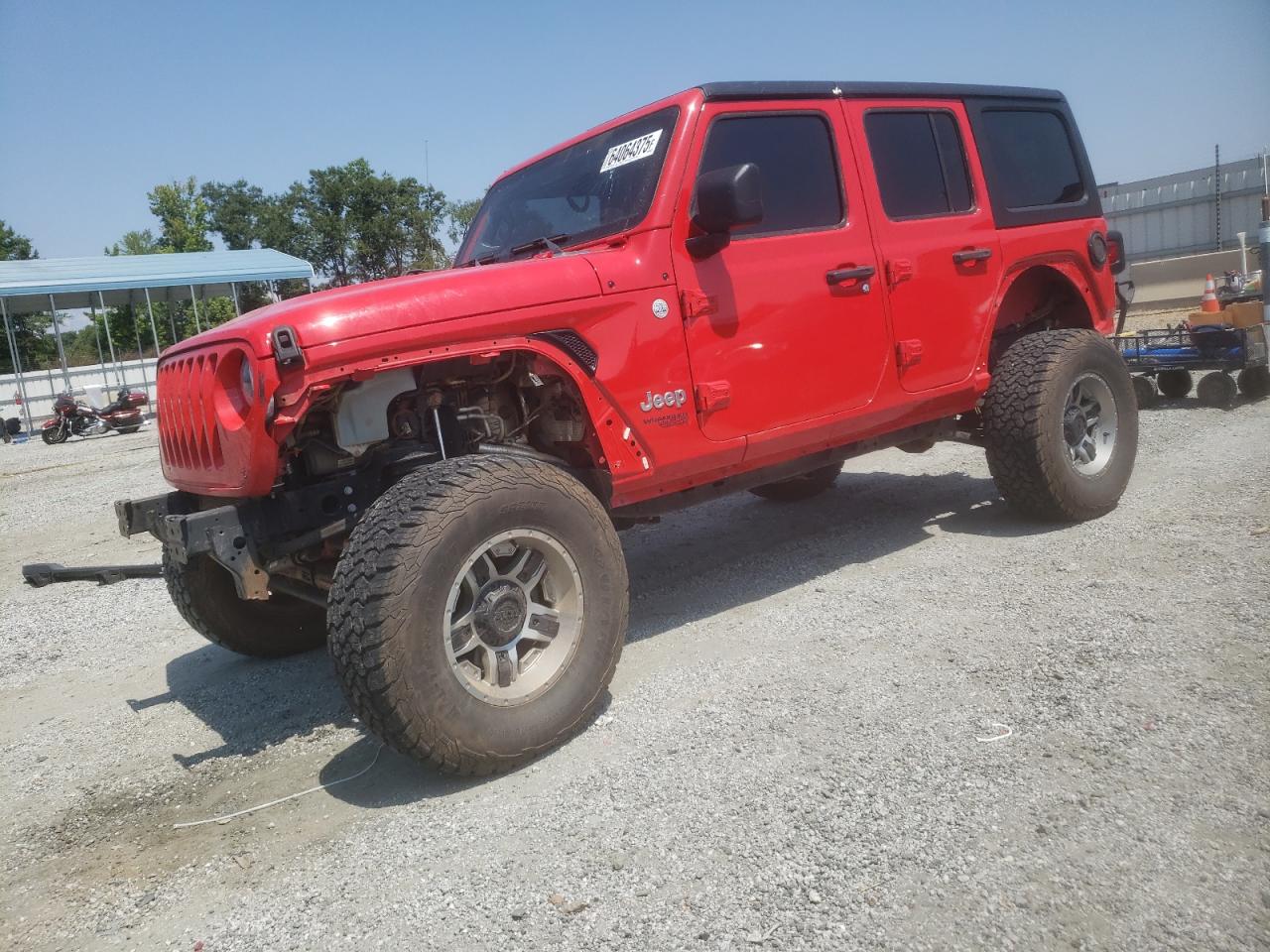 2018 Jeep Wrangler Unlimited Sport VIN: 1C4HJXDN6JW198418 Lot: 64064375